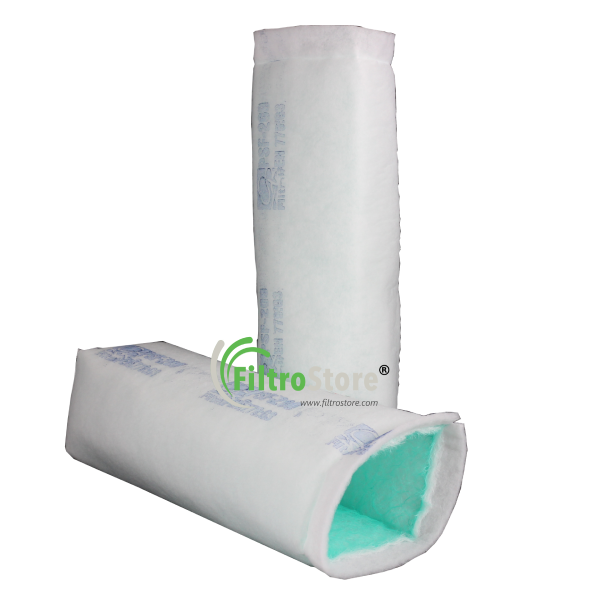 Manica filtrante doppio strato 250x250x1050 / pre filtro + paint stop (conf. da 9 pz.)