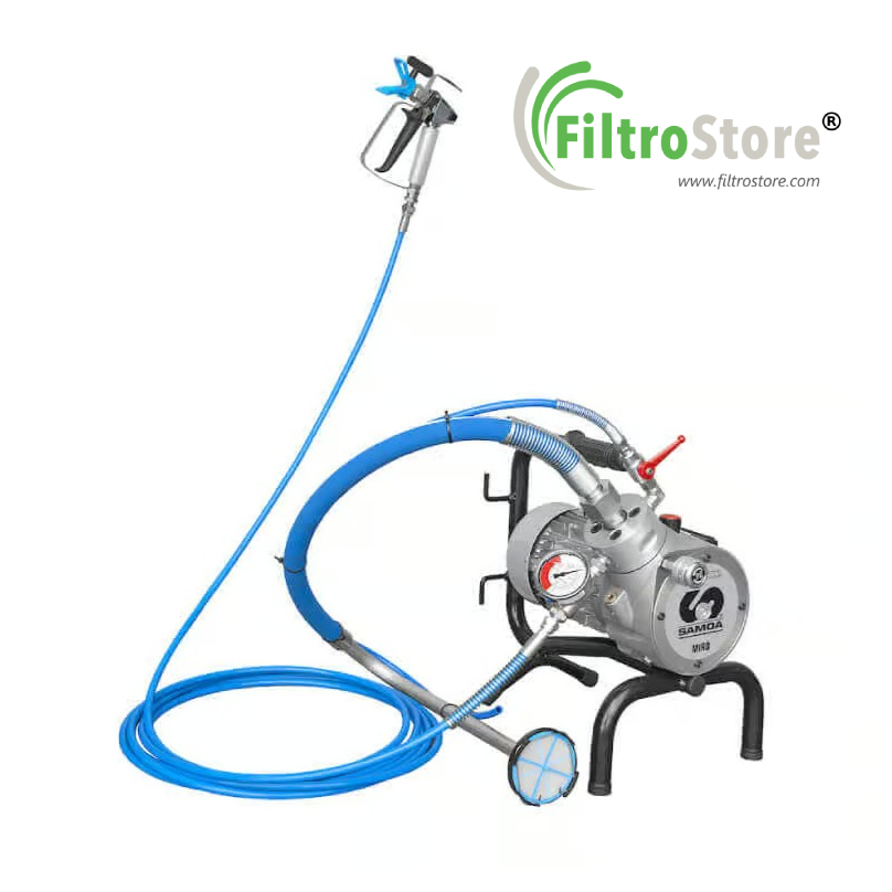 MIRÓ – Pompa airless elettrica a membrana con serbatoio per verniciatura
