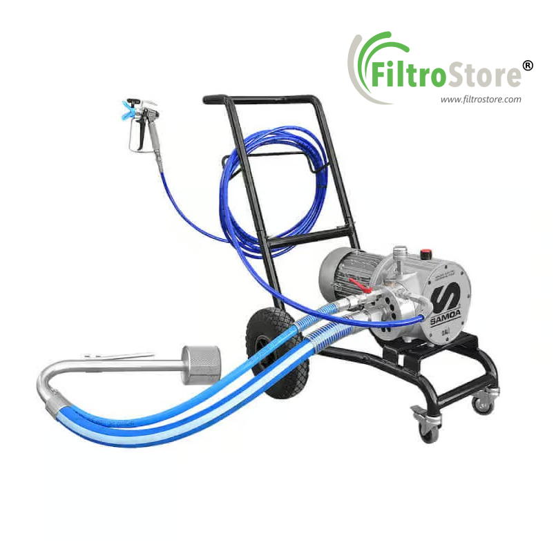 GIOTTO – Pompa airless elettrica a membrana con pescante per verniciatura